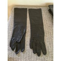 Women's Vintage Miss Aris Silk Lined Kidskin Leather Opera Gloves Black 6.5 | Etsy (US)