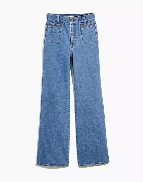 11" High-Rise Flare Jeans in Easley Wash: Zip-Pocket Edition | Madewell