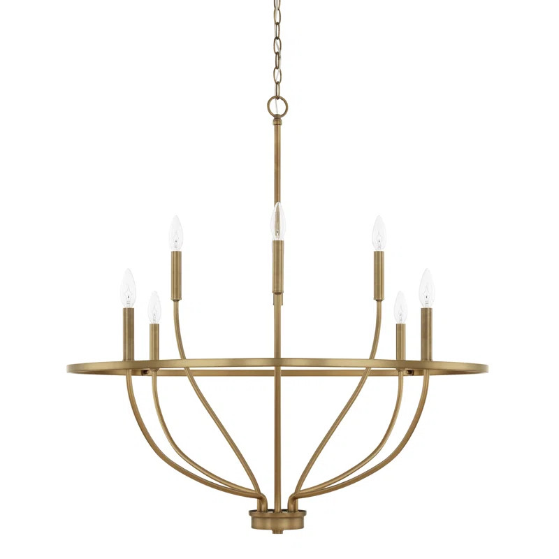 Babson Candle Style Wagon Wheel Chandelier | Wayfair North America
