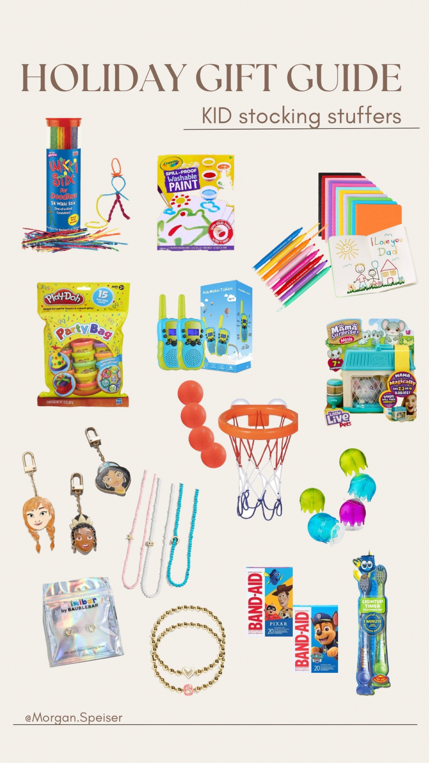 Stocking stuffer ideas for kids. 
I included products that fit a wide age gap & won’t end up in the trash a week later! 
Any of these items would make a great gift on their own as well. 






@Morgan.Speiser 
Christmas gift ideas, gift guide, stocking ideas, stocking stuffers, kid christmas gifts, toddler gifts, personalized gifts. 

#LTKkids #LTKGiftGuide #LTKHoliday