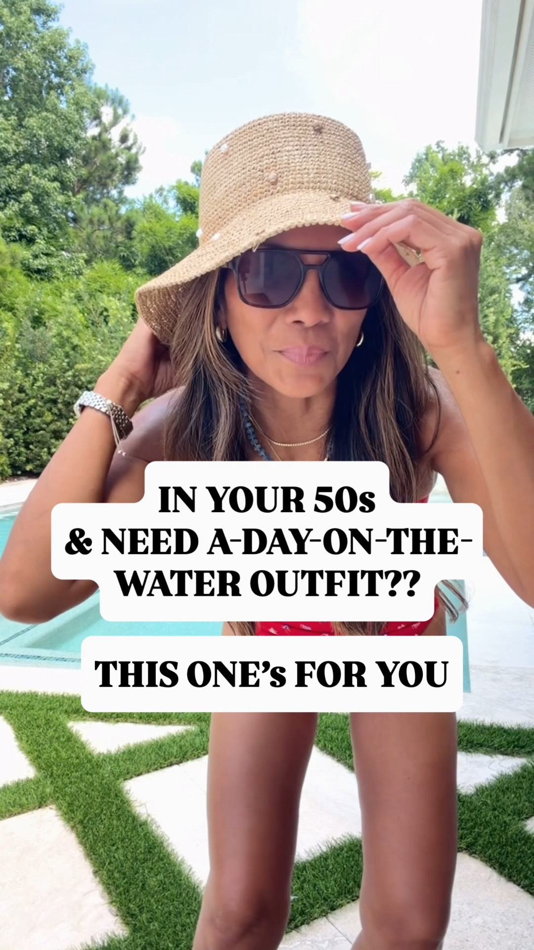 I’m 5’2” 118#ish for reference 
Boat Day Outift
Swimsuit in XS has tummy control
Both skort sets in size small -100% cotton
Sandals tts. If half size size down. 
All Accesories are linked

#LTKOver40 #LTKPetite #LTKSwim