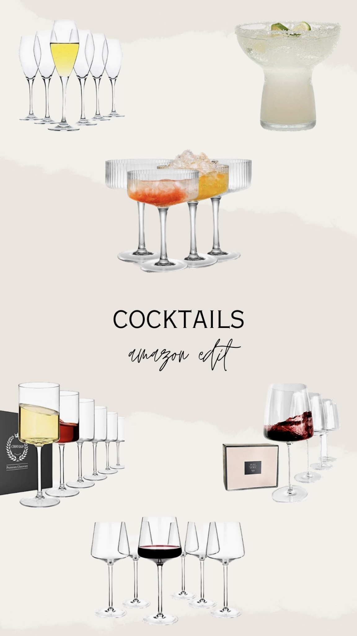 cocktail glasses/ amazon finds 

#LTKunder100 #LTKsalealert #LTKhome