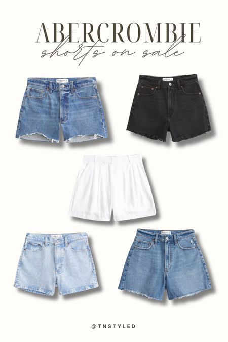 @abercrombie shorts on sale! All shorts are 25% off and you can stack code AFBELBEL for another 15% off 