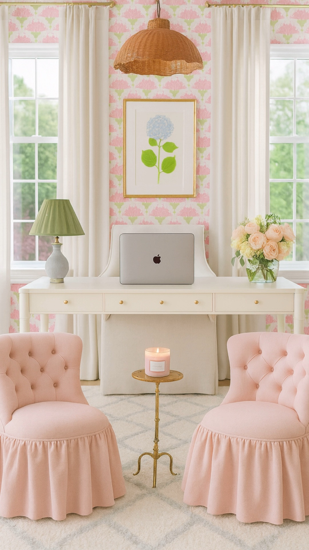 A fun pink and green office design!! 

#LTKStyleTip #LTKSaleAlert #LTKHome