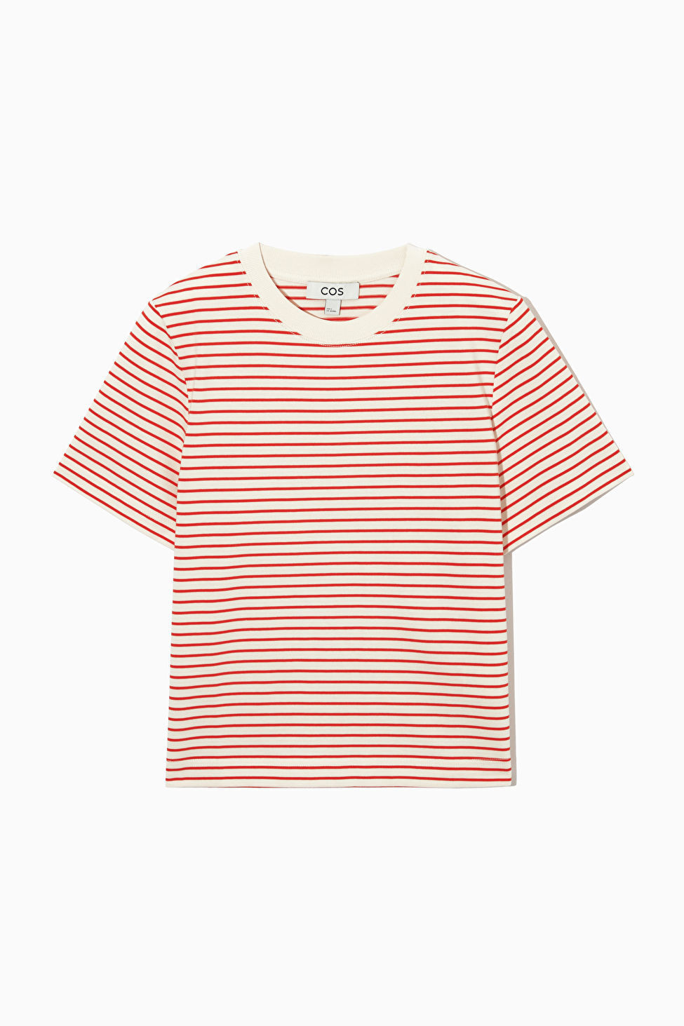CLEAN CUT T-SHIRT - RED / WHITE - COS | COS UK