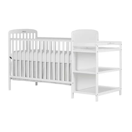 Dream On Me Anna 4 in 1 Full Size Crib and Changing Table Combo In White | Walmart (US)