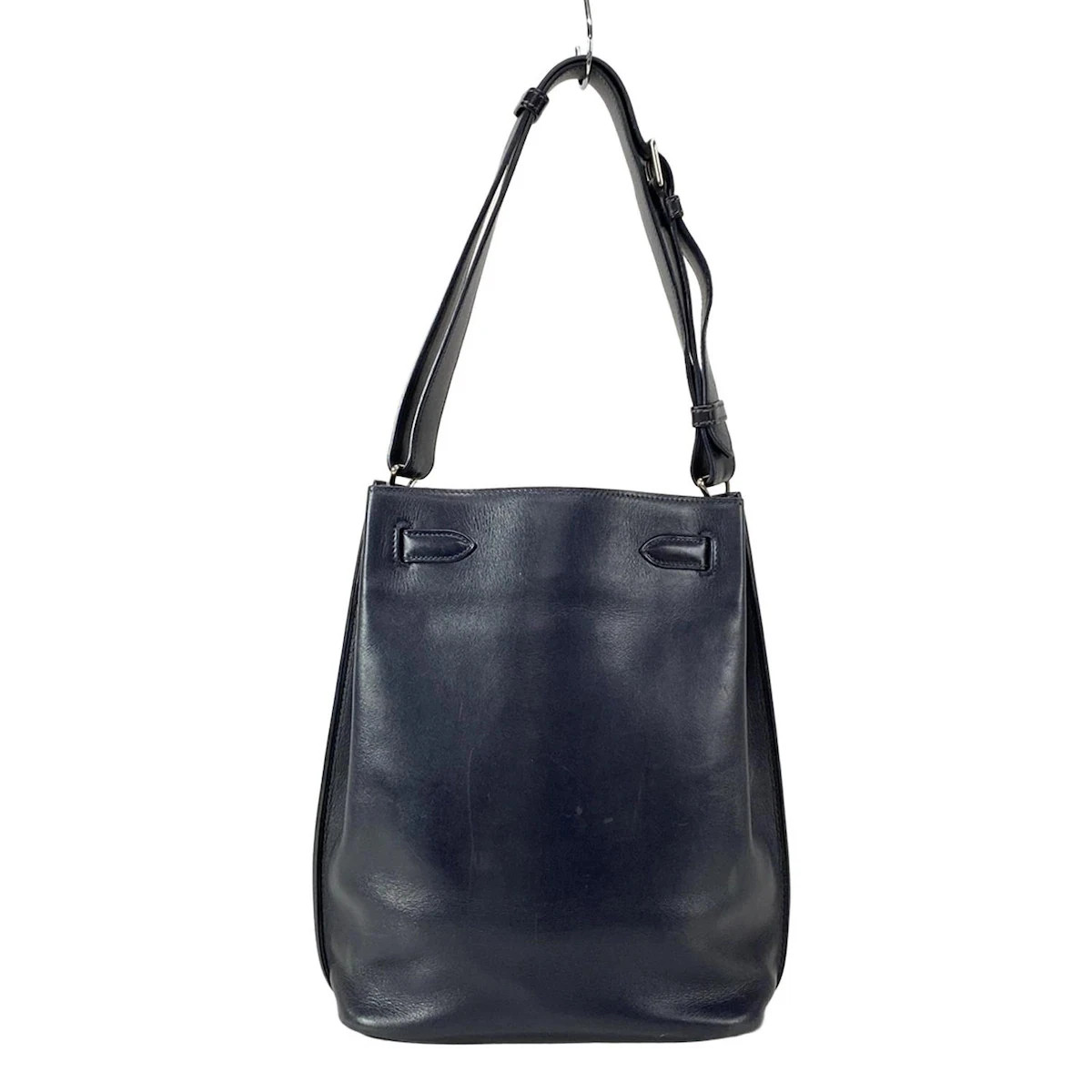 Auth HERMES So Kelly 22 Blue Indigo Veau Swift Square L Shoulder Bag | eBay US