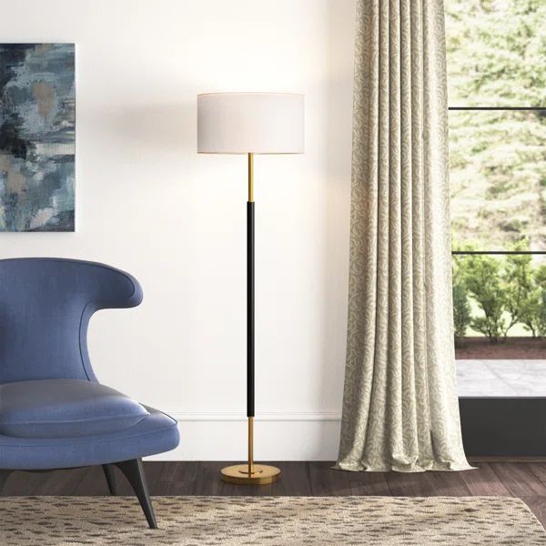 Vernia 60.5'' Black Traditional Floor Lamp | Wayfair North America