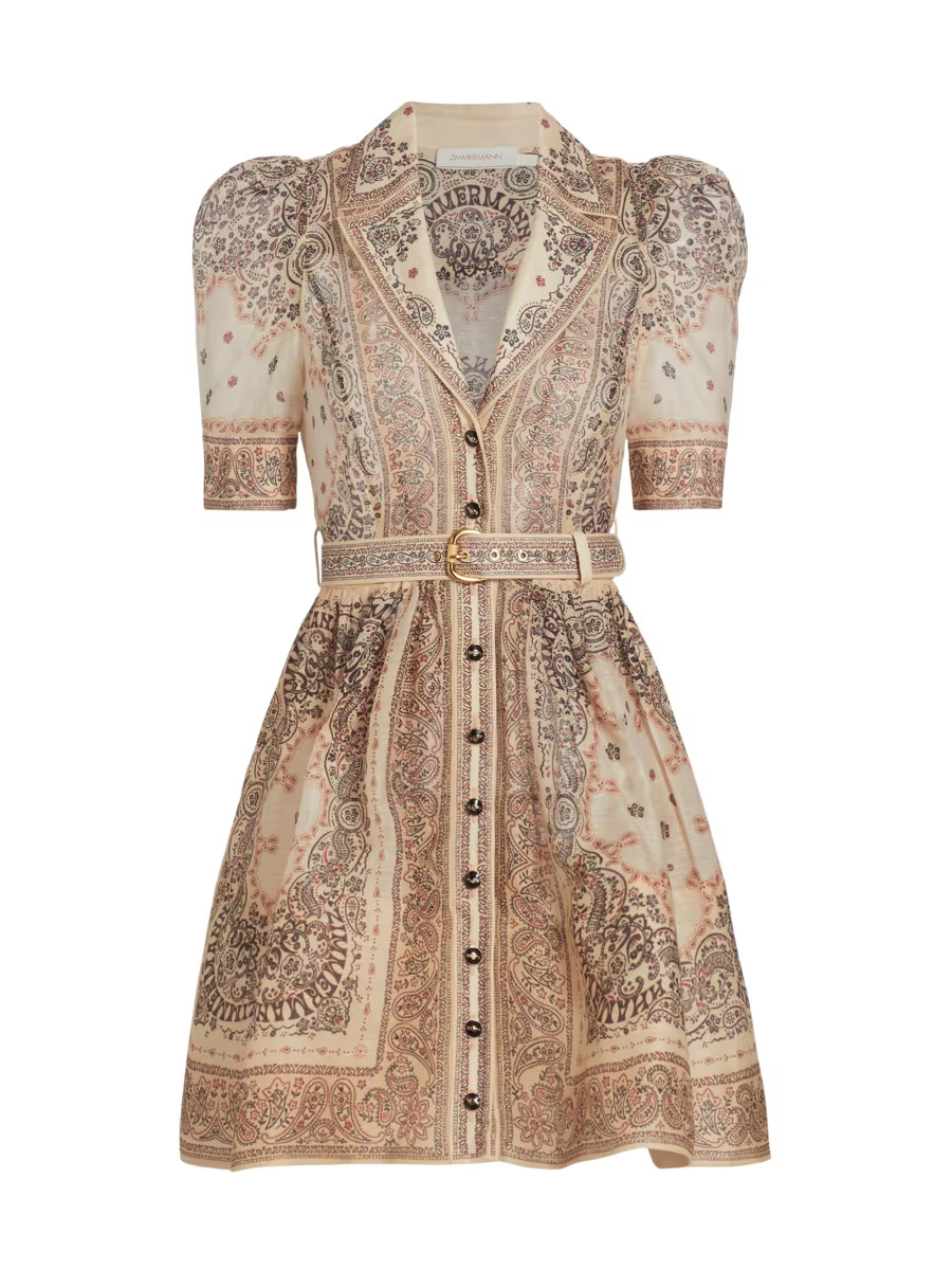 Matchmaker Paisley Linen-Silk Shirtdress | Saks Fifth Avenue