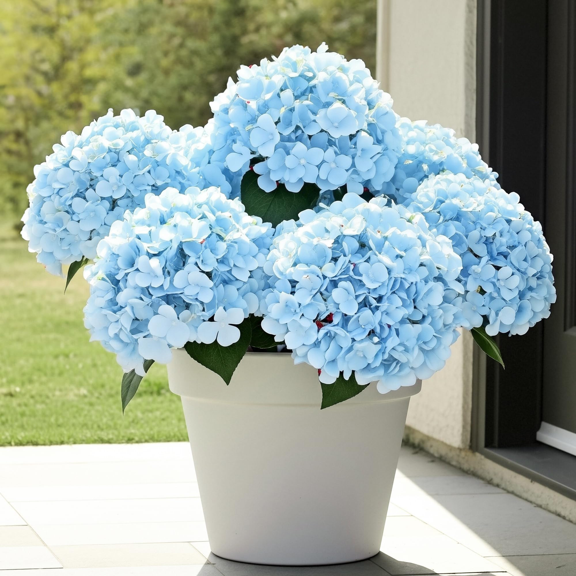 Auihiay 6 Bundles Hydrangea Artificial Flowers for Outdoors and Indoor, Bulk 30 Heads, UV Resista... | Amazon (US)