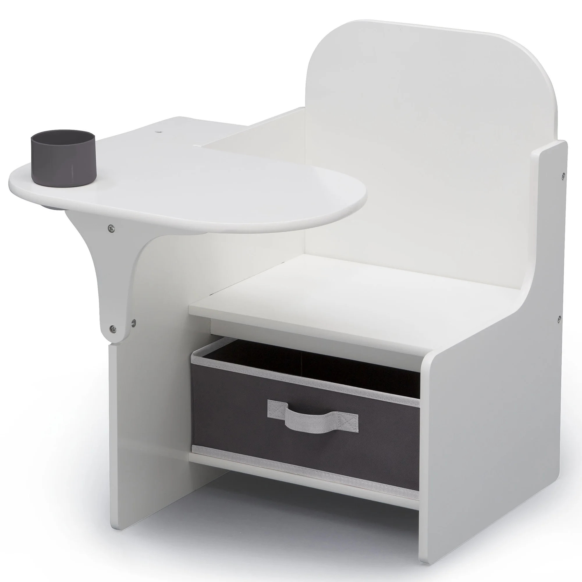 Delta Children Classic Chair Desk With Storage Bin, Greenguard Gold Certified, Bianca White | Walmart (US)
