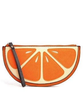 New Look Orange Fruit Clutch | Asos AU
