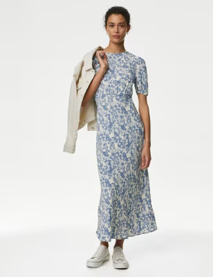 Ditsy Floral Midaxi Tea Dress | Marks and Spencer US