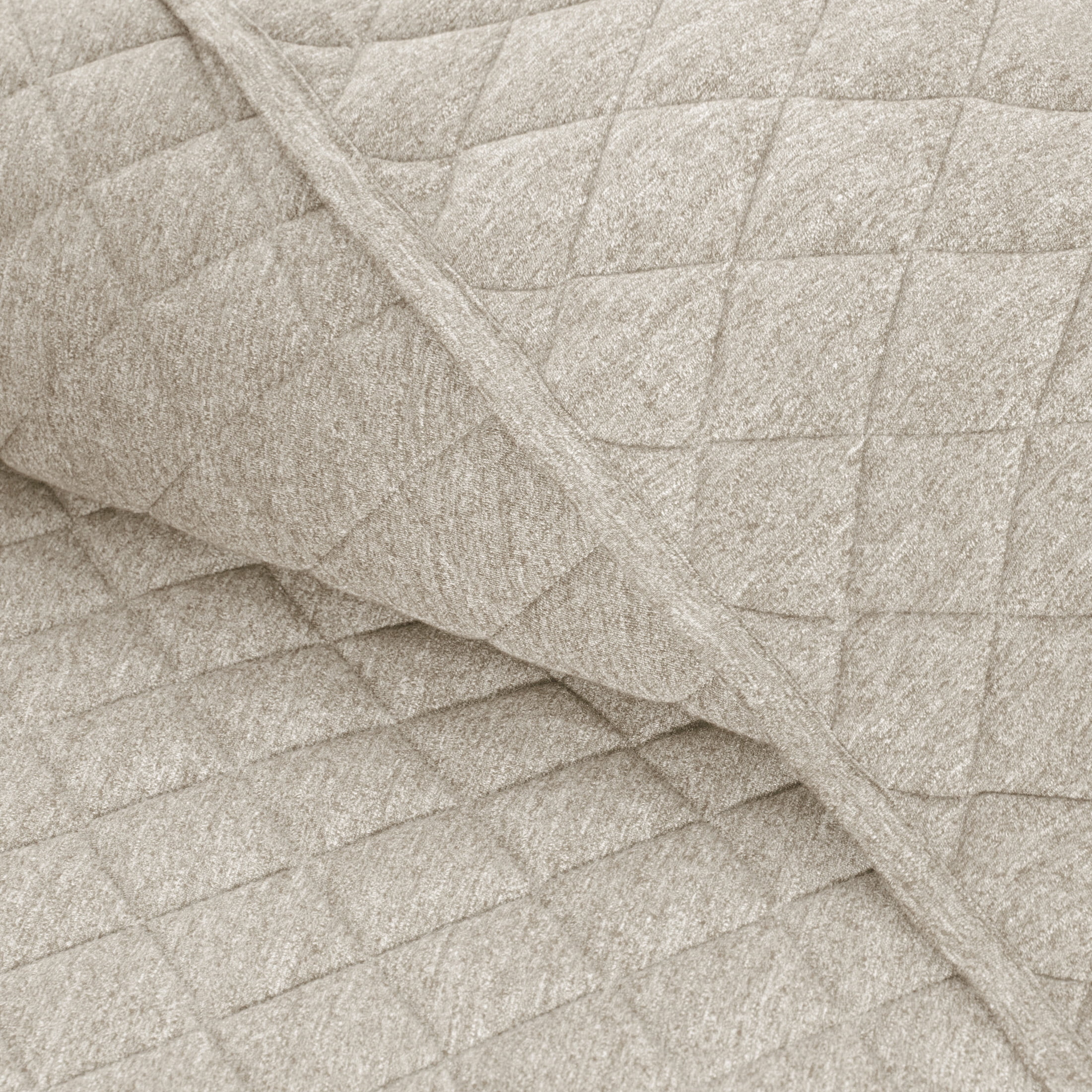 Gap Home T-Shirt Soft Slub Jersey Organic Cotton Blend Quilt, Full/Queen, Khaki | Walmart (US)