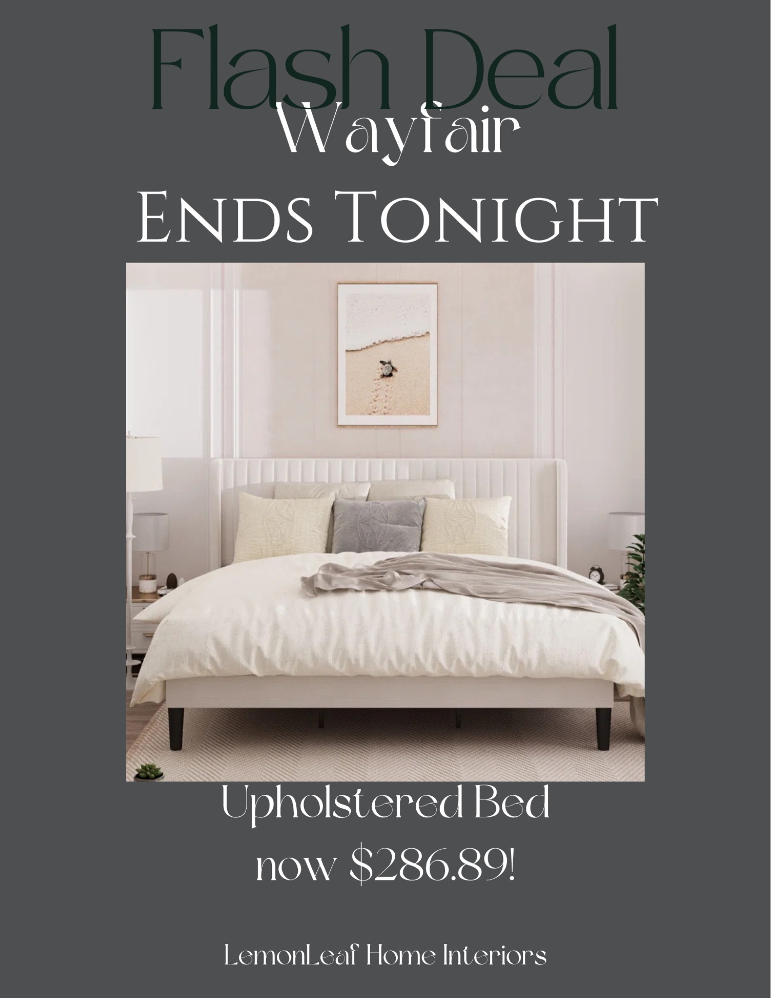 Black Friday flash deals at wayfair! This gorgeous channeled upholstered bed is a great deal!



#LTKCyberWeek #LTKsalealert #LTKhome