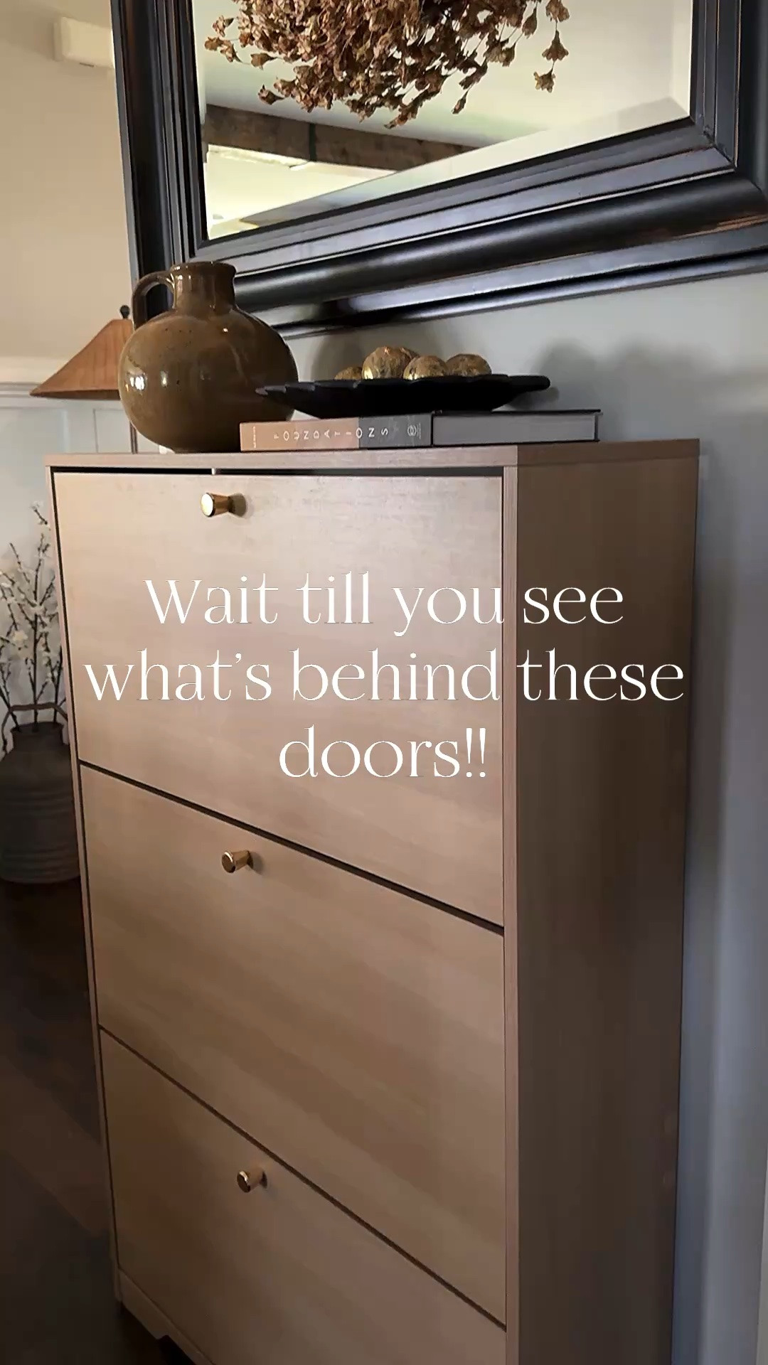 PRETTY & PRACTICAL!!
Love how little space this cabinet takes up. It’s perfect in an entryway or hallway. Holds up to 24 pairs of shoes. So stylish with the brass knobs!!

#LTKHome #LTKSaleAlert #LTKstorytime