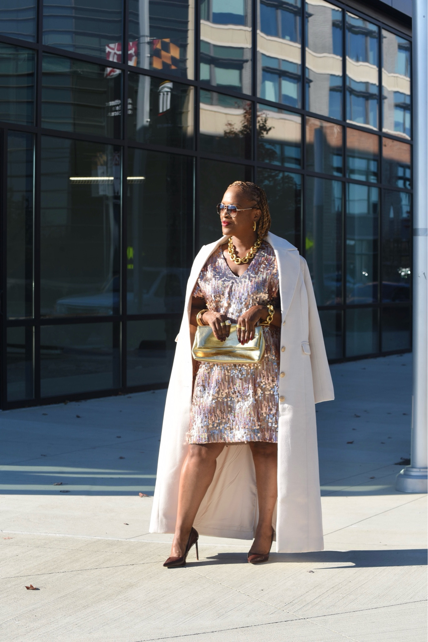 Sequin Short Sleeve Shift Dress Rose Gold

#LTKSeasonal #LTKParties #LTKHoliday