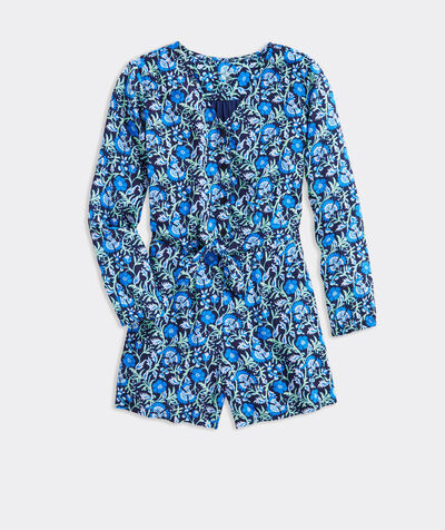Girls' Winter Garden Romper | vineyard vines