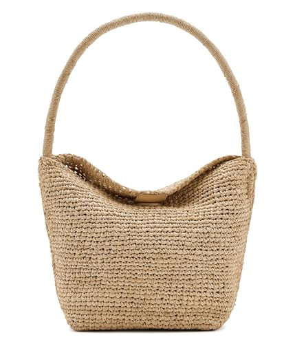 Madewell Womens Raffia Handwoven Shoulder Bag Natural One Size One Size | Amazon (US)