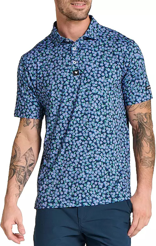 Bad Birdie Men's Ditsy Flower Golf Polo | Dick's Sporting Goods