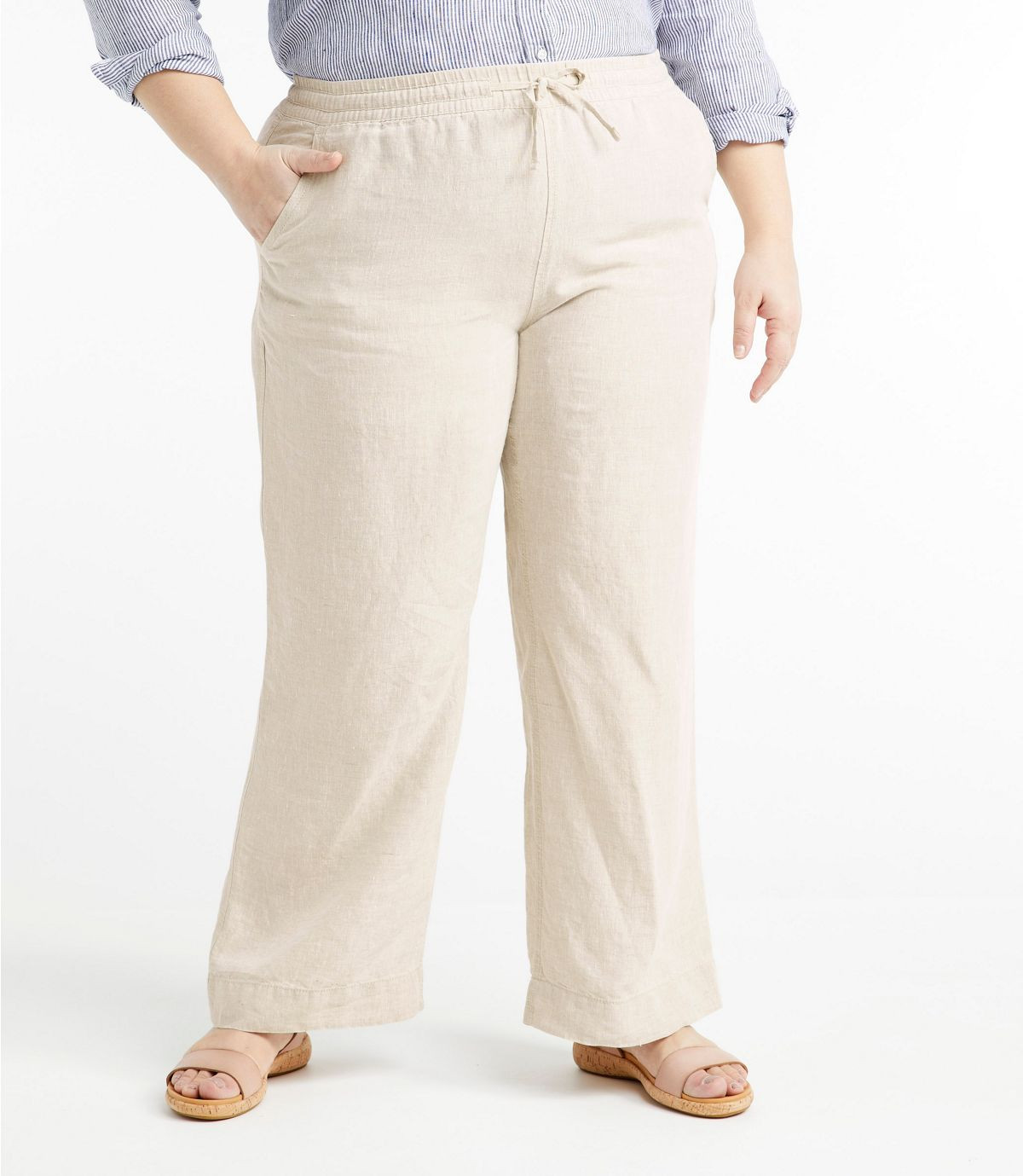 Women's Premium Washable Linen Pull-On Pants | L.L. Bean