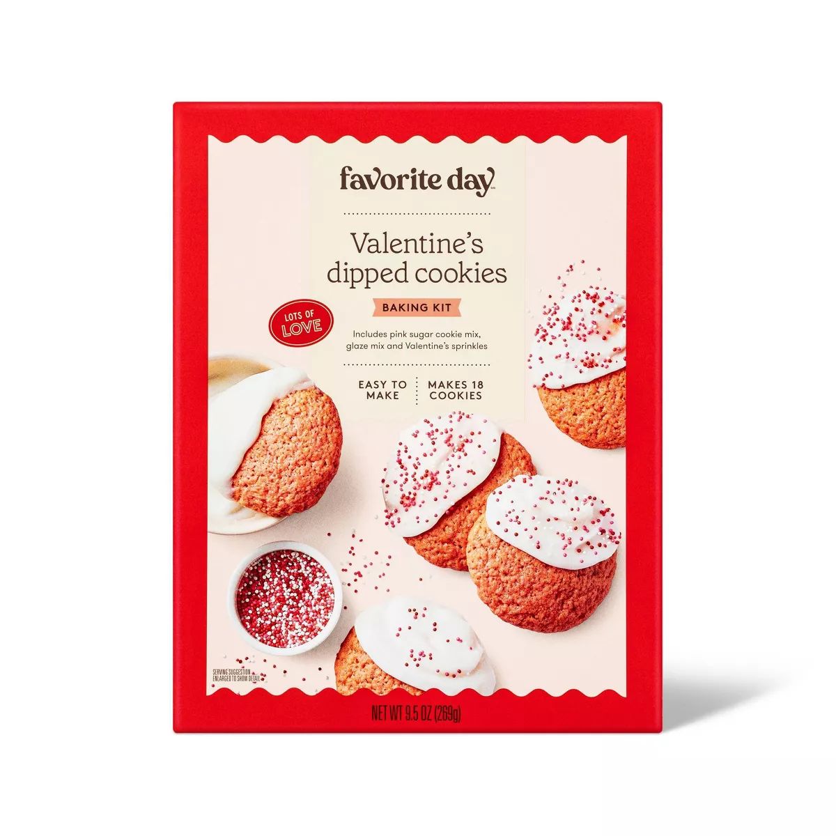 Valentine Dipped Cookie Mix Kit - 9.5oz - Favorite Day™ | Target