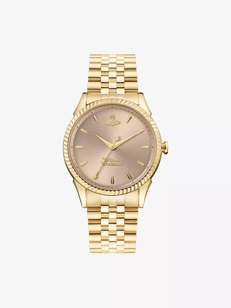 VV240PKGD Seymour stainless-steel quartz watch | Selfridges