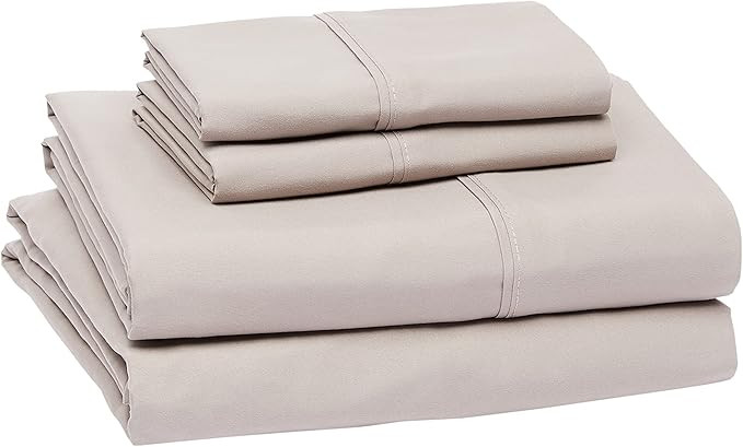 AmazonBasics Light-Weight Microfiber Sheet Set - King, Gingham Plaid | Amazon (CA)