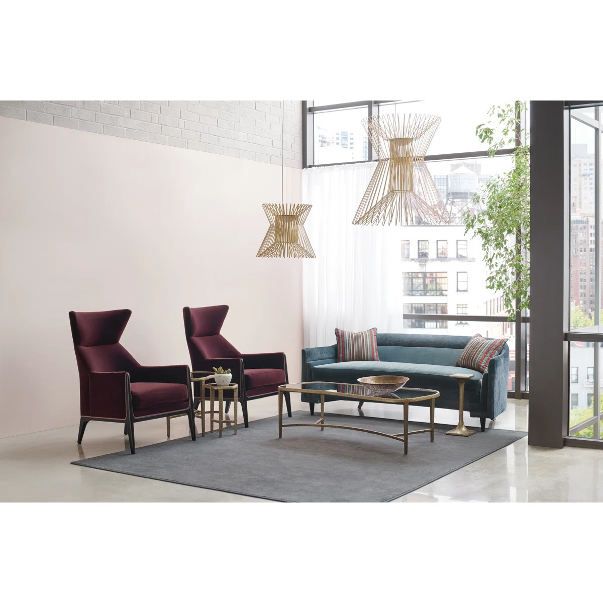 Modern Edge Wingback Chair | Perigold