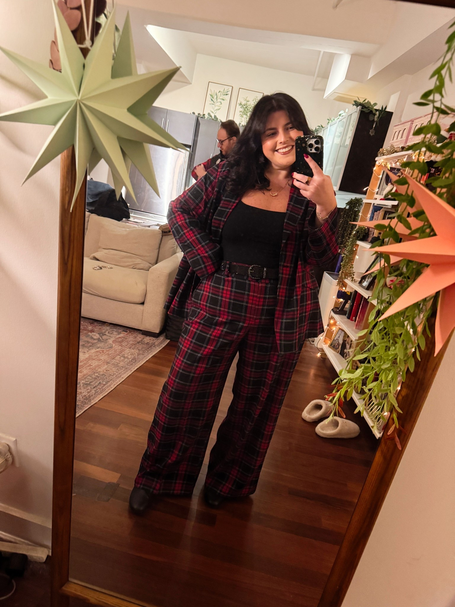 Plaid suit ❤️ perfect for the holidays and very comfortable! 

#LTKPlusSize #LTKHoliday #LTKSeasonal