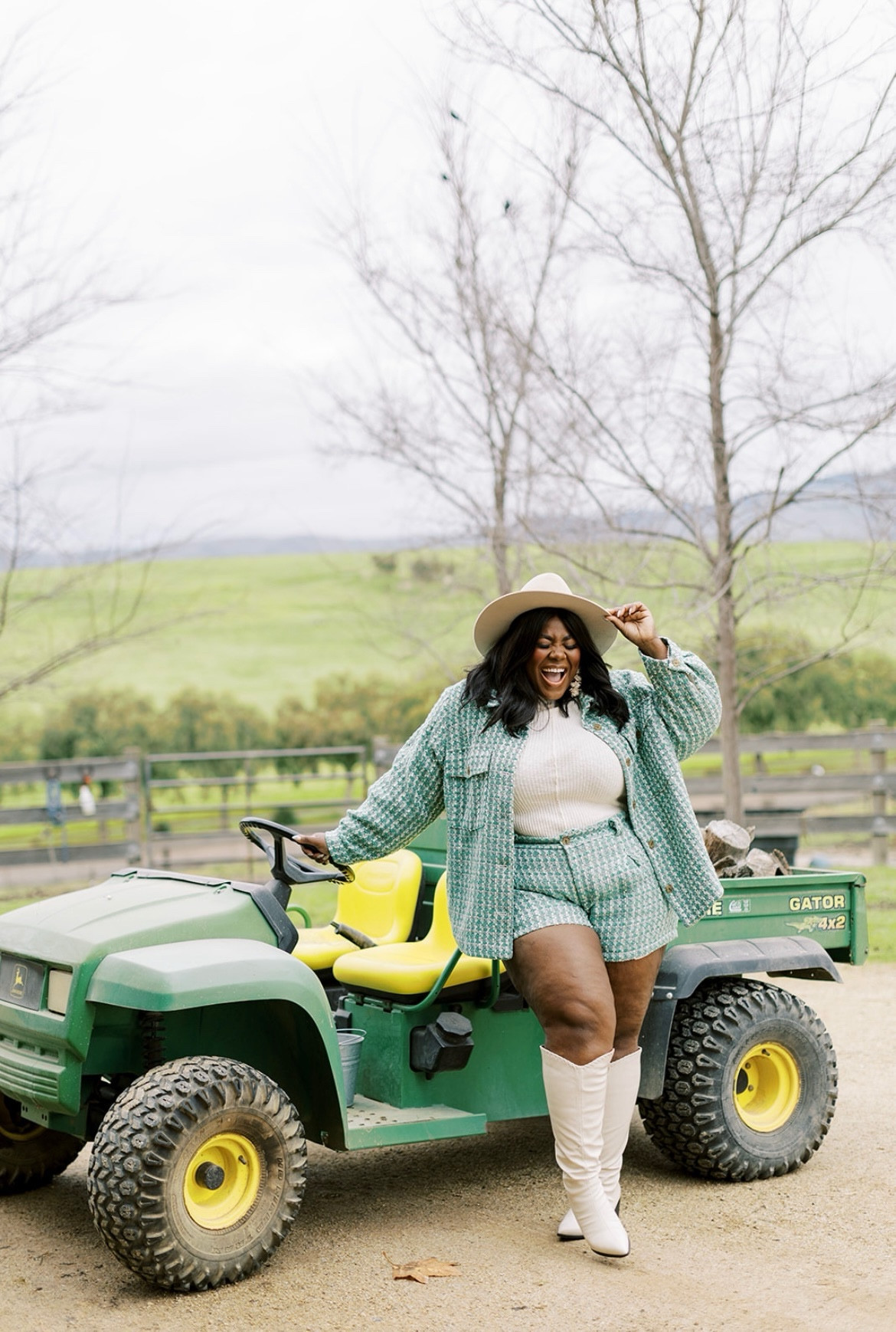 Farm day slay🐓💐

Size 2X/20 in tweed set 

Plus Size Fashion, Tweed Outfit, Coastal Cowgirl, western outfit inspo, spring, summer, tweed trend, trending outfits, farm girl, vacation style guide

#LTKplussize #LTKfindsunder100 #LTKfindsunder50