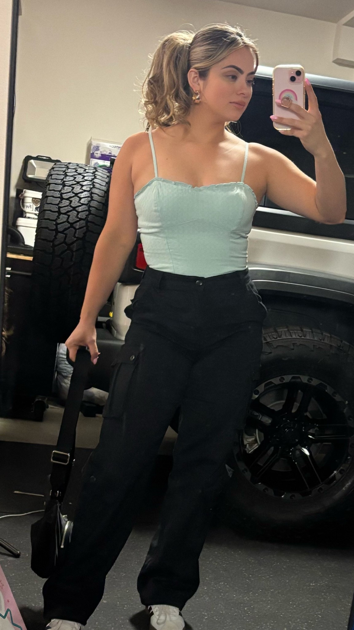 Cargo pants + adidas & one piece body suit =🔥 

#LTKStyleTip #LTKSeasonal #LTKSaleAlert