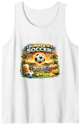 Summer of Soccer 2026 Fan Football Game Day Tropical Tank Top | Amazon (US)