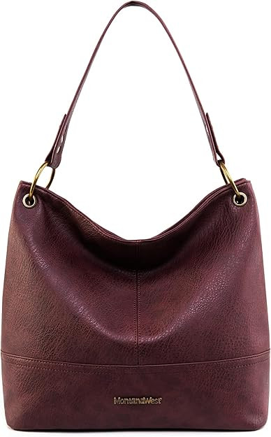 Montana West Hobo Bag for Ladies Shoulder Handbags with Back Pocket | Purses, with Zipper, Purses... | Amazon (US)