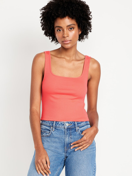 Ultra-Crop Rib-Knit Tank Top | Old Navy (CA)