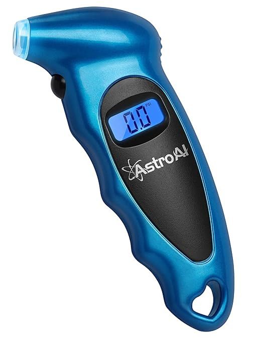 AstroAI Digital Tire Pressure Gauge 150 PSI 4 Settings for Car Truck Bicycle with Backlit LCD and... | Amazon (US)