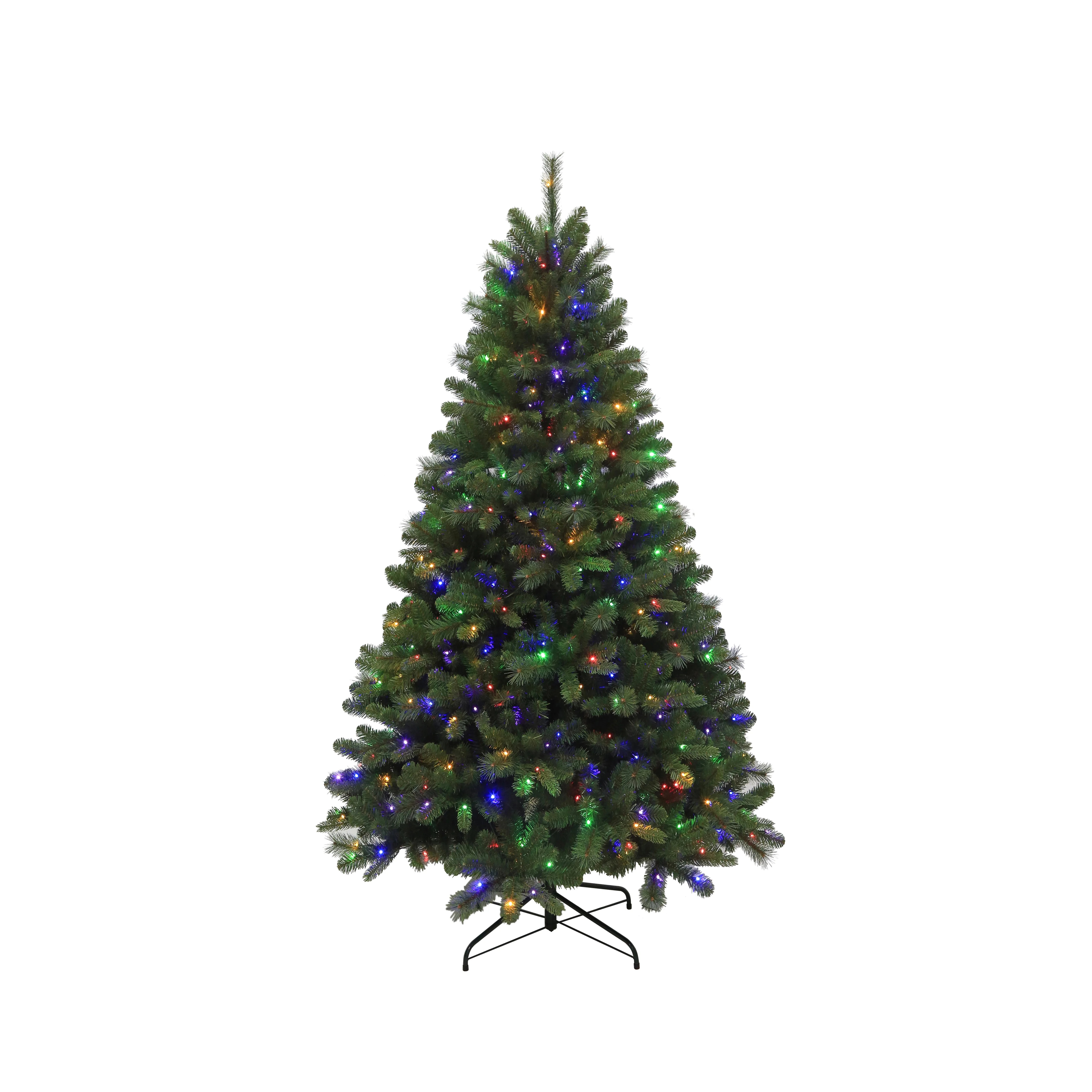 7 ft Pre-Lit Valley Spruce Artificial Christmas Tree with 400 Color Changing LED Lights, by Holid... | Walmart (US)