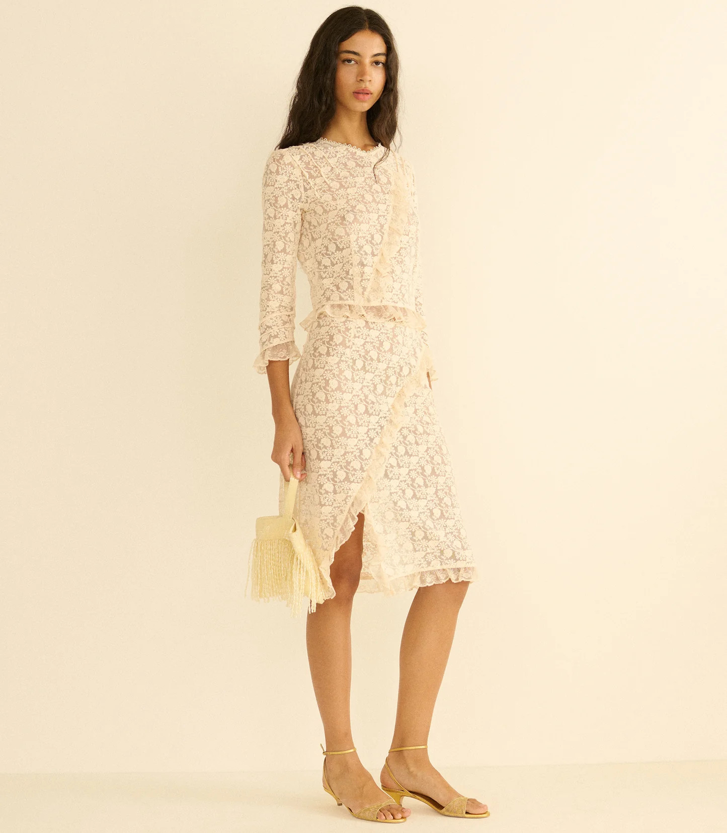Aurella Skirt - Soft Camellia | DÔEN | DOEN