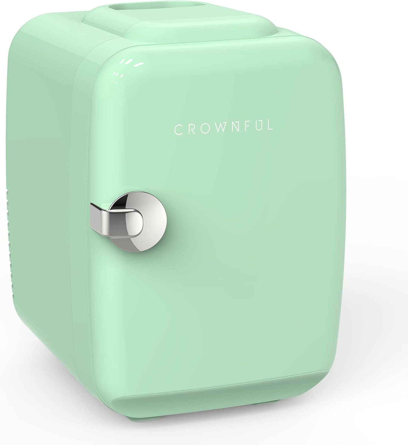 CROWNFUL Mini Fridge, 4 Liter/6 Can Portable Cooler and Warmer Personal Refrigerator for Skin Car... | Amazon (US)