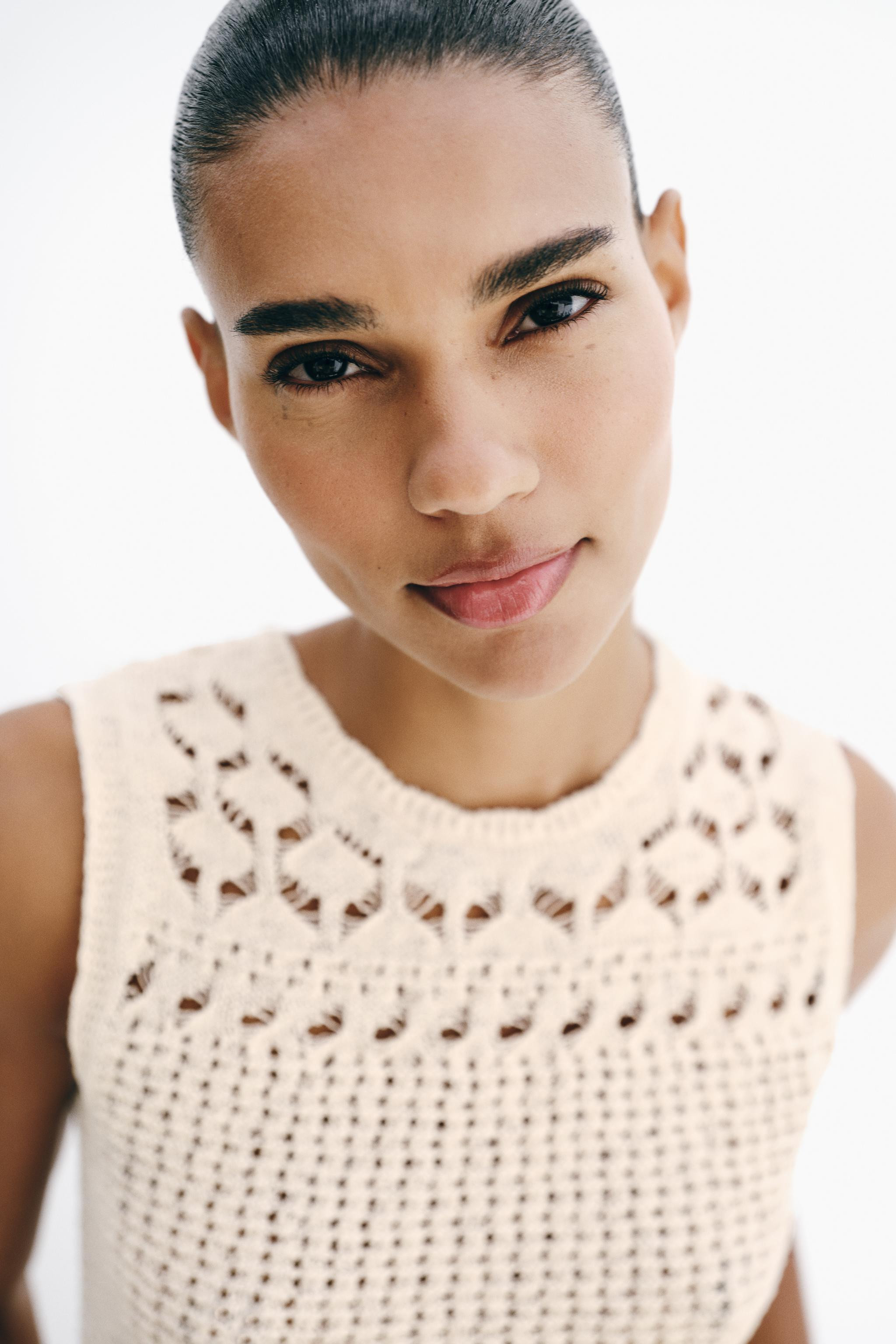 POINTELLE KNIT TOP | Zara US