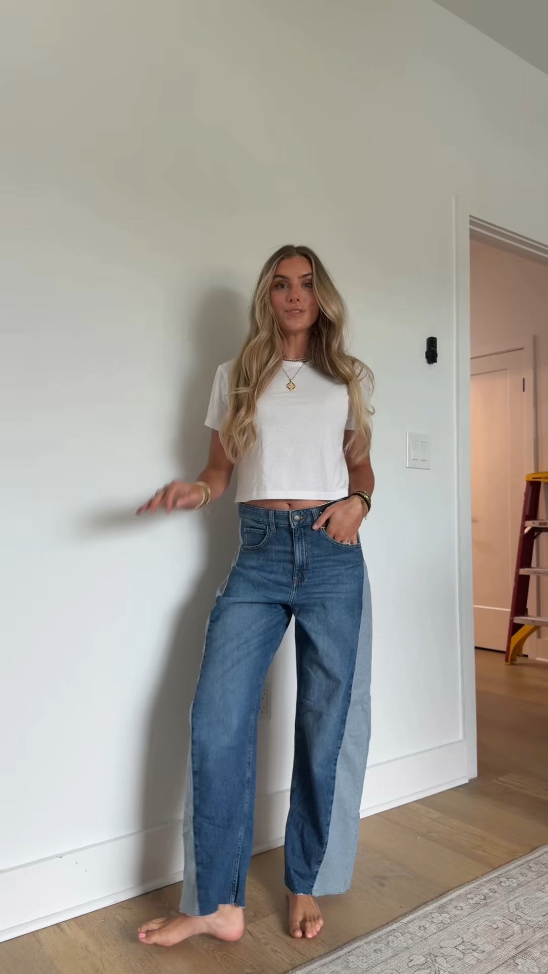 denim + a white tee is such a classic outfit and these barrel leg denim jeans are actually from Walmart!!! Under $35! They have that two toned colorway which makes them even more fun 😚 5’4/2 in my LTk. 

#walmartfinds #walmartfashion #walmartfashionfinds #walmarthaul #walmartjeans @Walmart

#LTKootd #LTKSaleAlert #LTKdayinmylife