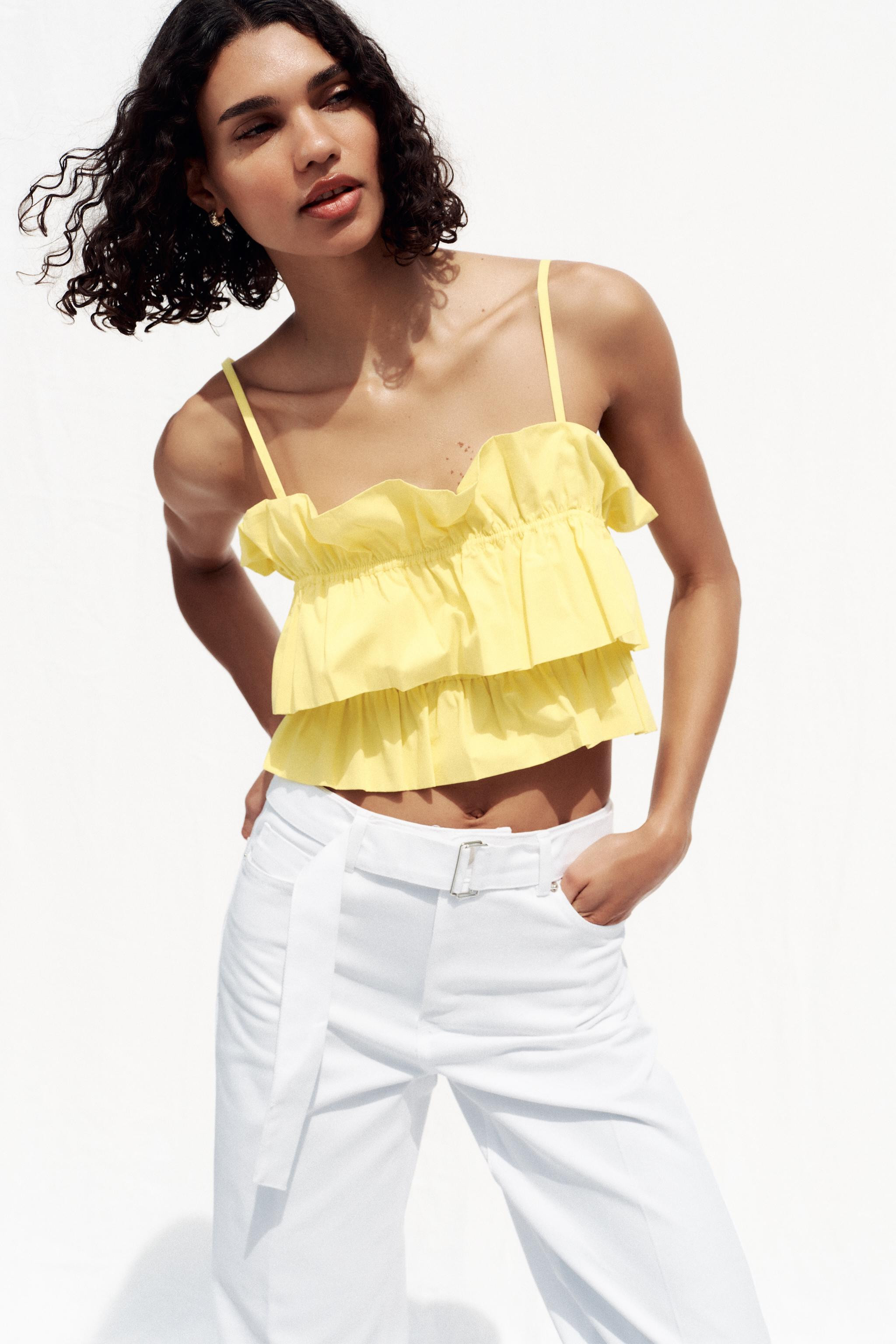 POPLIN CROP TOP | Zara UK
