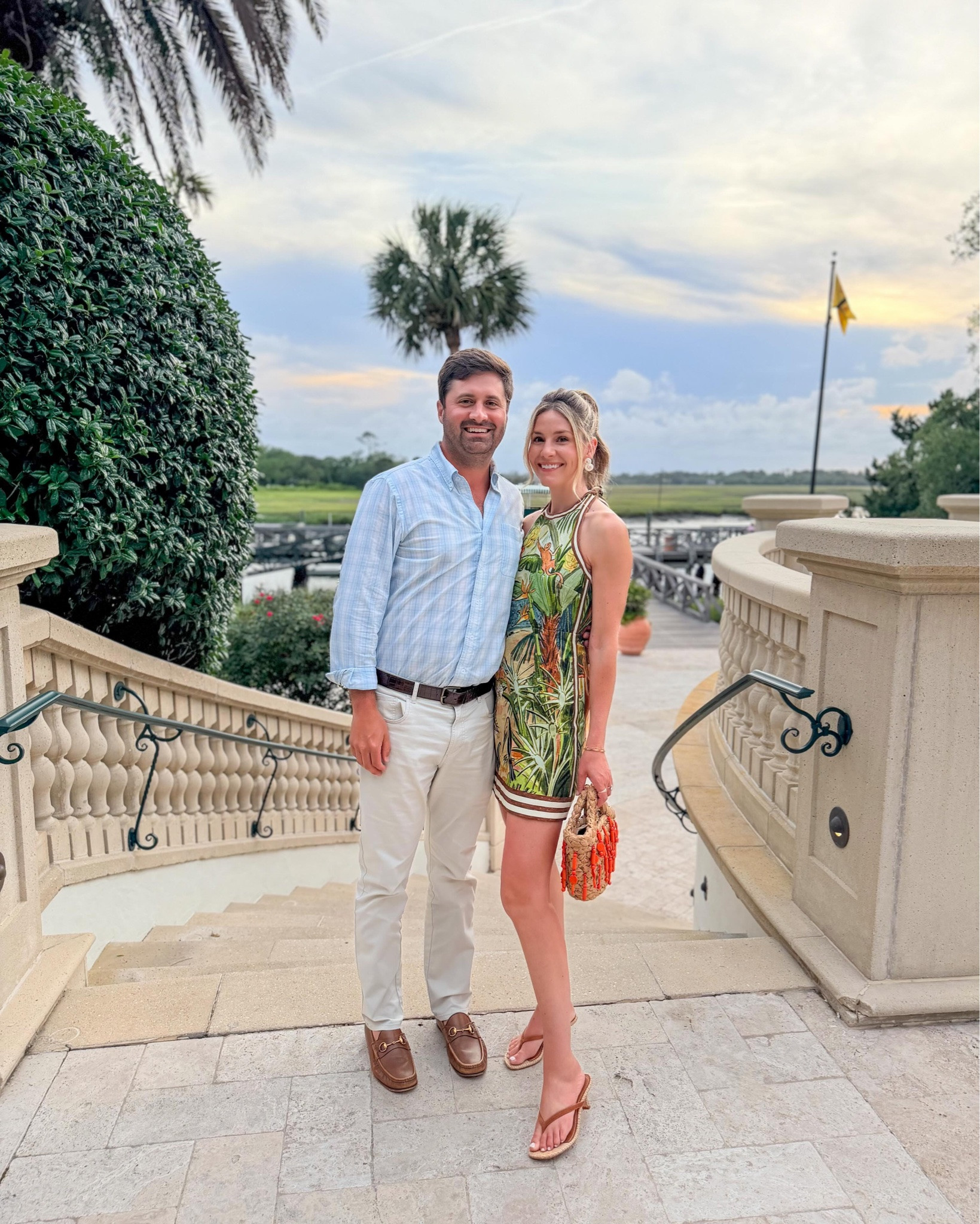 parents night out outfit 🕺🏻 this mini is a favorite of mine! so fun for date night or summer vacation. wearing a size small! this woven mini tote is also a favorite of mine. the pop of orange are so fun!

#LTKSeasonal #LTKootd