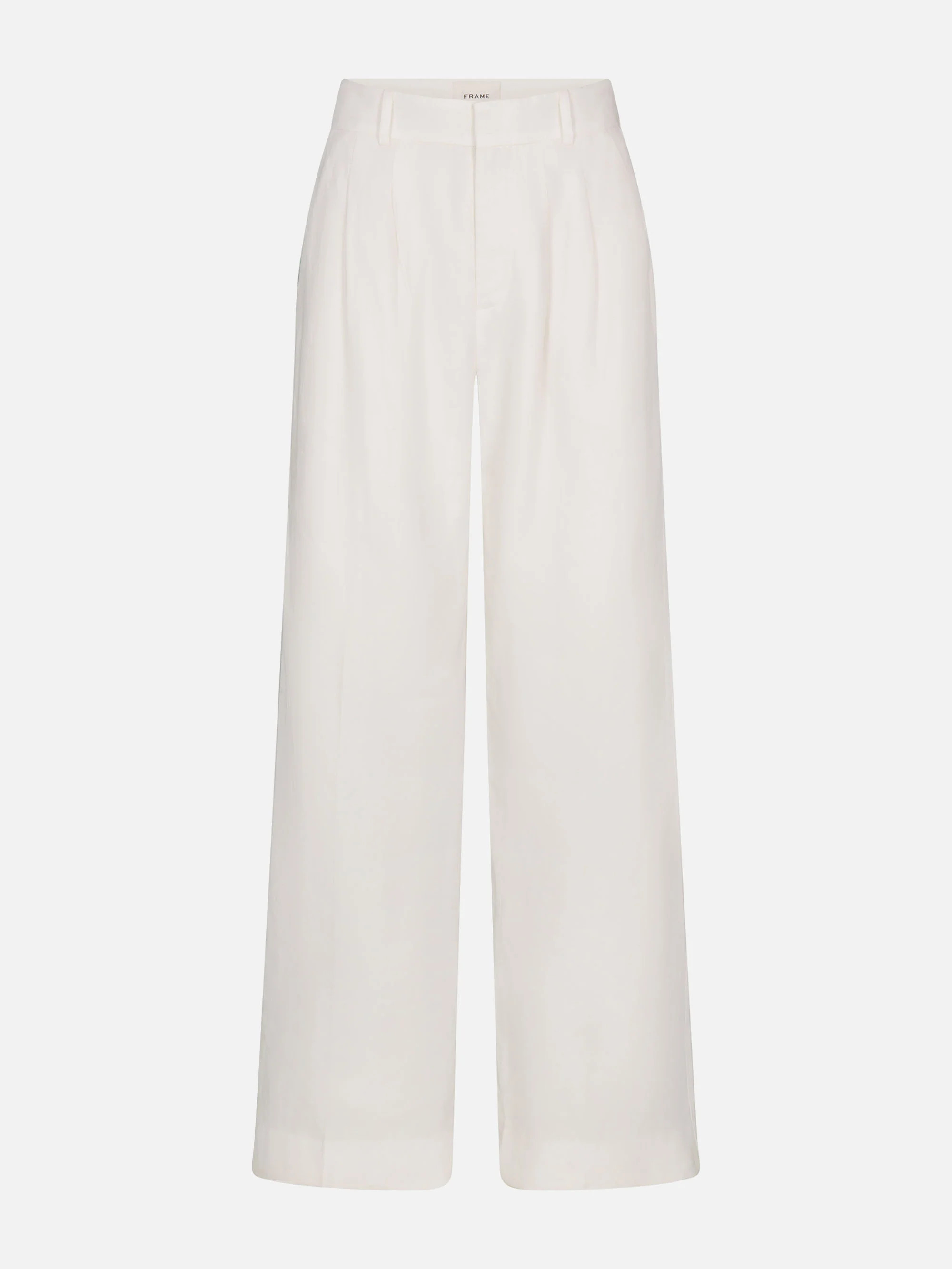 The Linen Trouser -- White | Frame Denim