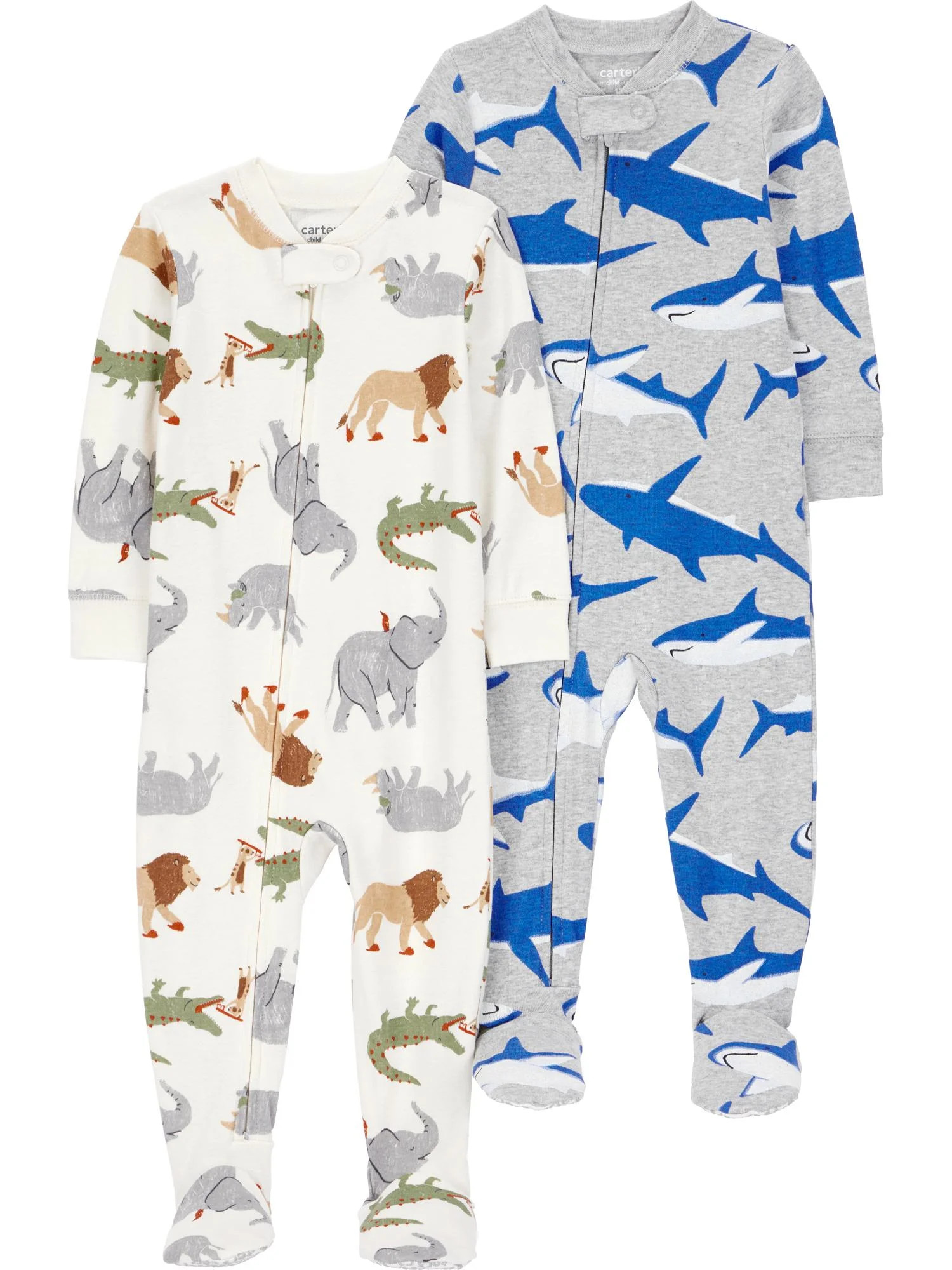 Carter's Child of Mine Toddler Pajama, 2-Pack, One-Piece, Sizes 12M-5T | Walmart (US)