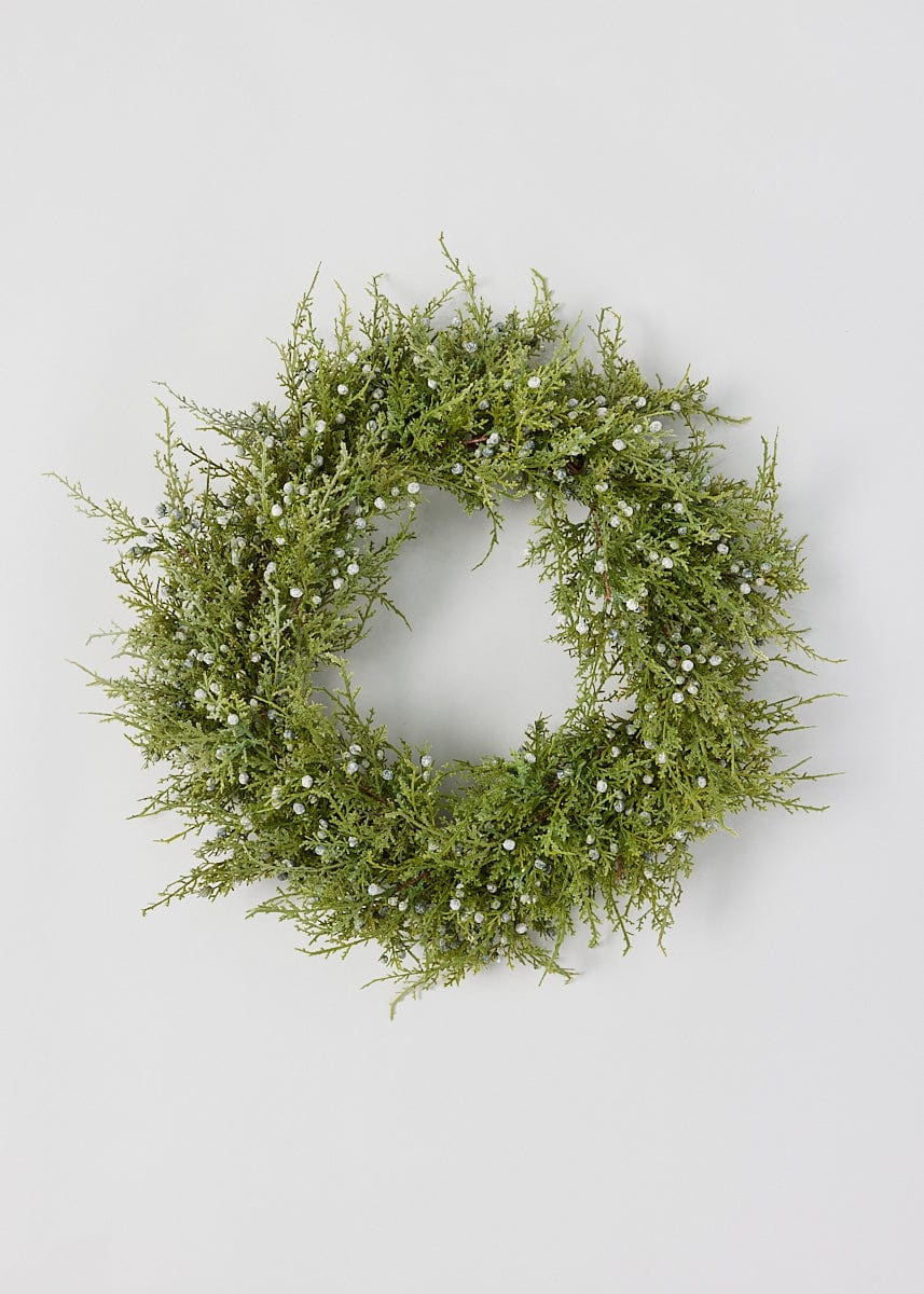 Juniper & Berry Wreath | Artificial Holiday Greens at Afloral.com | Afloral