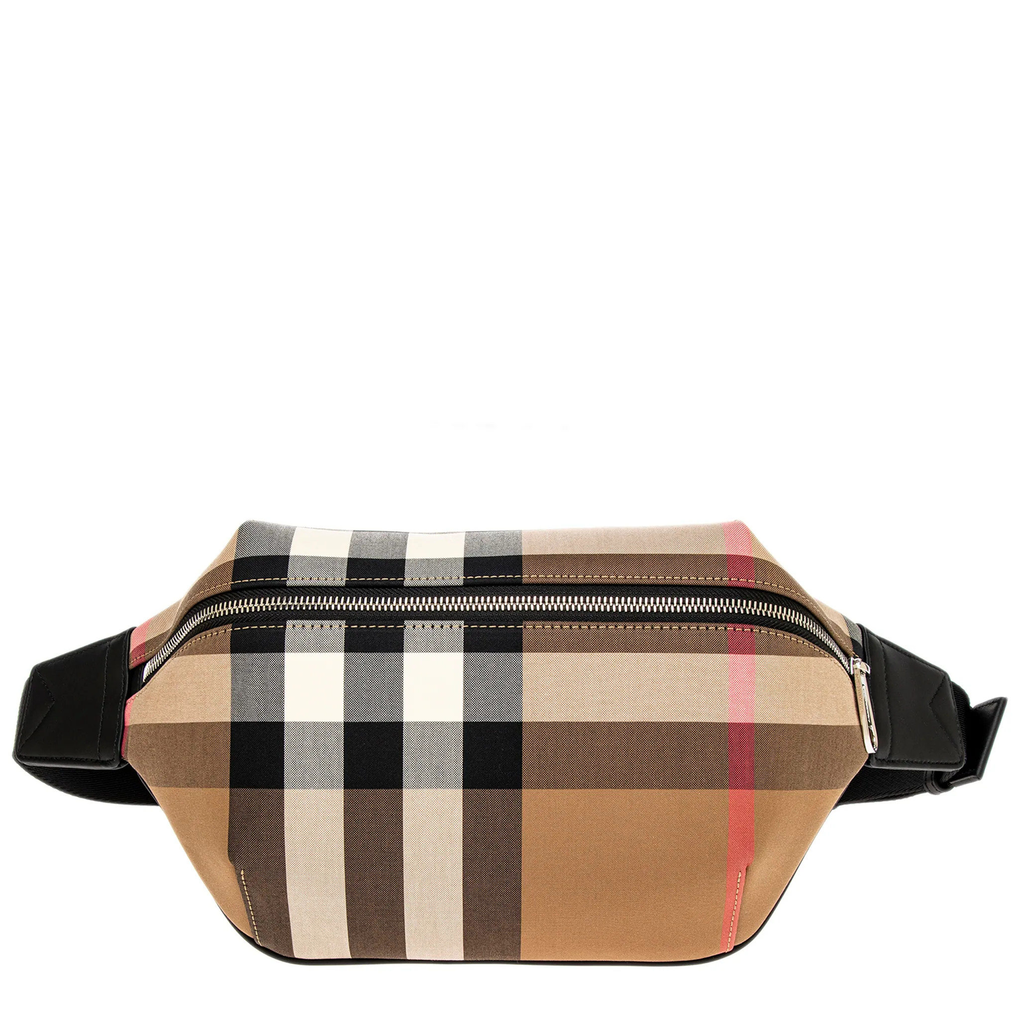 Burberry Men's Sonny Check Belt Bag - Beige - Beige | Overstock