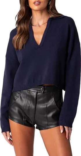 EDIKTED Marcie Oversize Crop Sweater | Nordstrom | Nordstrom