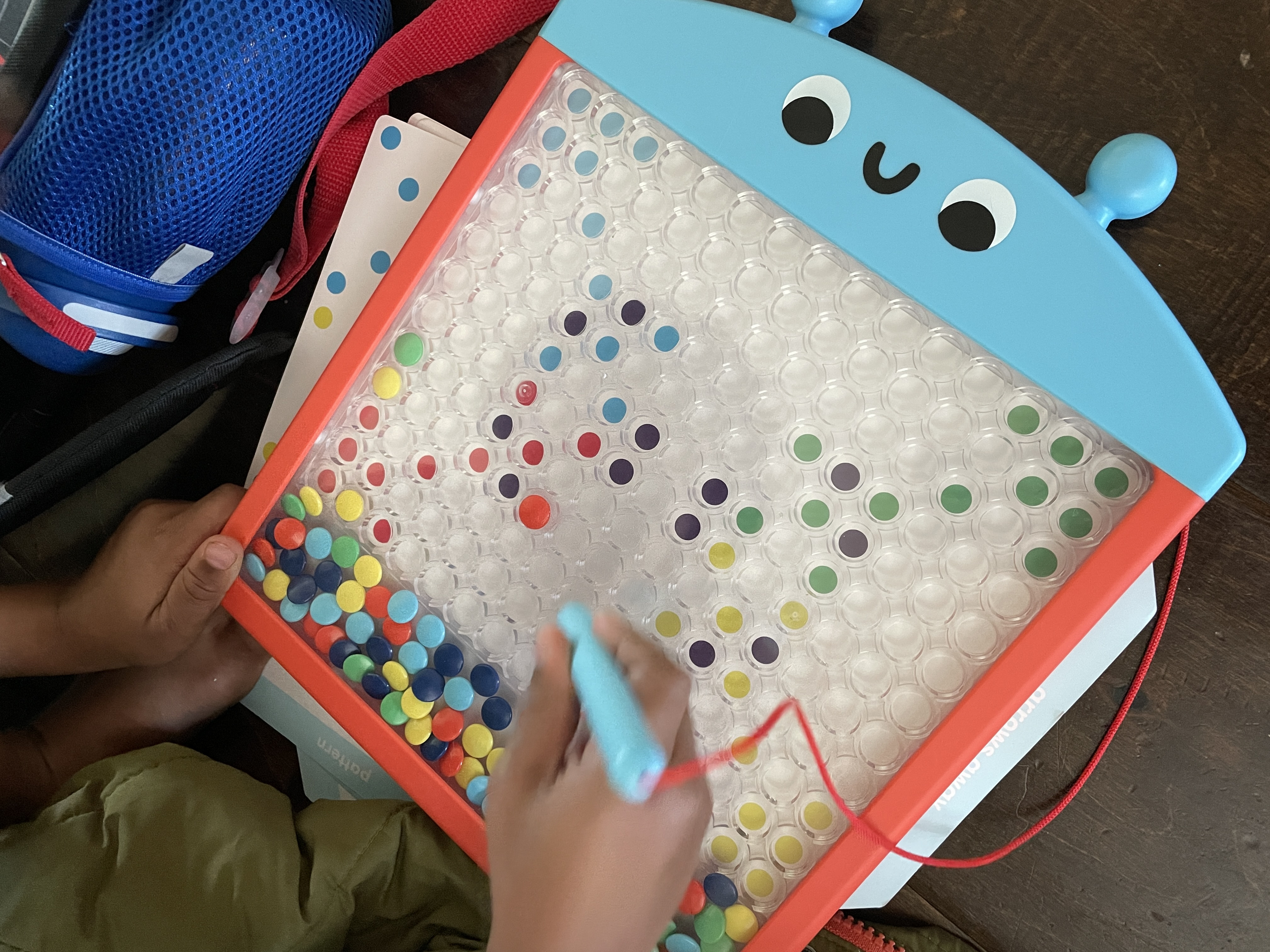 Greysyn and I love this magnetic dot art board!  It comes with a multitude of different dot sheets that you can put behind and then move the dots on the color to make the design!

It’s super fun and honestly super relaxing!  Best part is that it’s under $15 at Target and is amazing to help learn how to grasp things correctly and to move their hands in a more controlled manner.

We love it!!

Developmental play | Magnet Board | Educational Toys | Target Finds 

#LTKSaleAlert #LTKGiftGuide #LTKKids