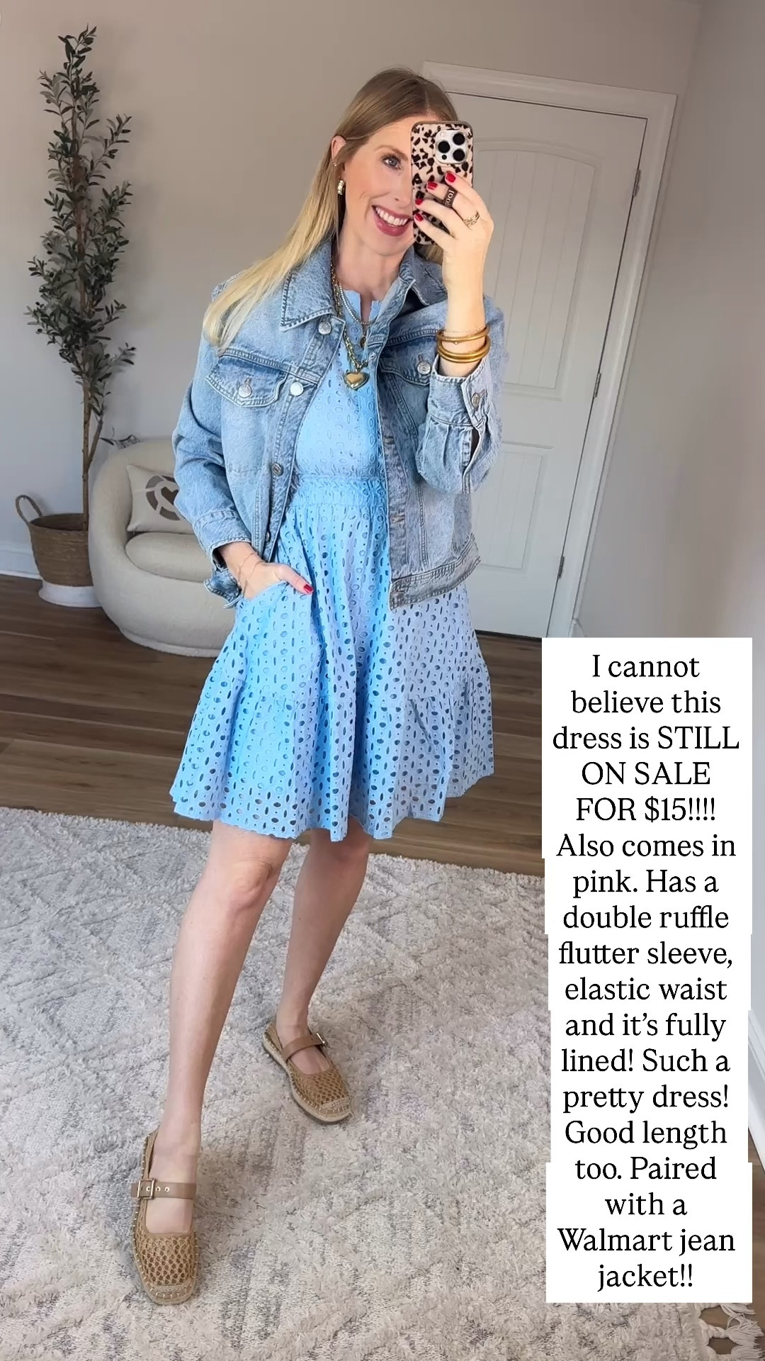 Walmart try on, eyelet dress, Walmart dress, Walmart fashion, jean jacket 

#LTKSaleAlert #LTKootd
